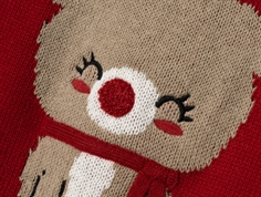 Name It jester red jul strikbluse